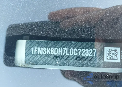 2020 Ford Explorer Xlt z USA, uszkodzony, nr VIN 1FMSK8DH7LGC72327